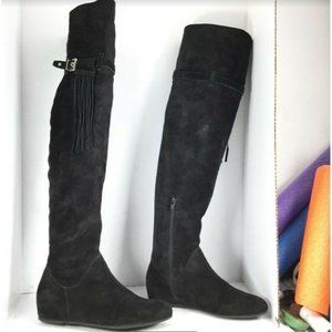 Troppa Women's Tall Black Boots Knee Length Riding Boots Black Size EU 36 / US 6
